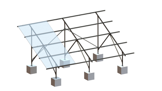 Сталь HDG структуры ландшафта коллектора системы впрыска топлива земная установленная солнечная