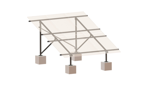 Frameless стальной солнечной шкаф держателя панели структуры анти- гальванизированный корозией земной