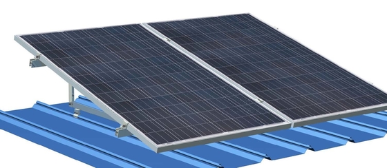 Струбцины крыши металла треугольника фотовольтайческие для панелей солнечных батарей 60m/S гофрировали