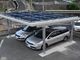 Автопарка панели солнечных батарей 4 столбцов система парковки фотовольтайческого алюминиевая